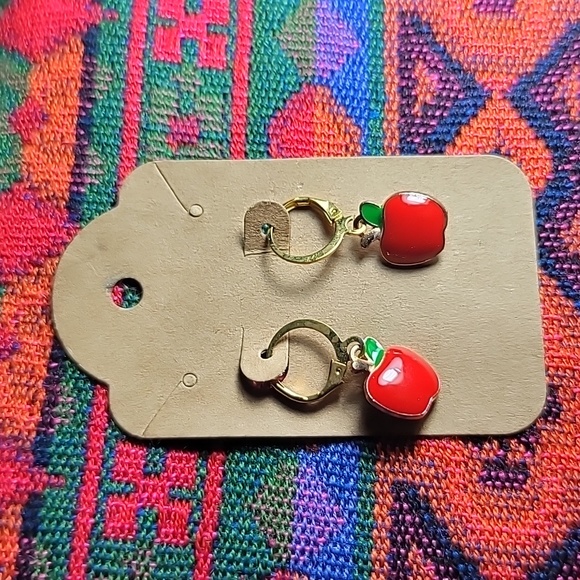 Apple Earrings - Picture 3 of 3